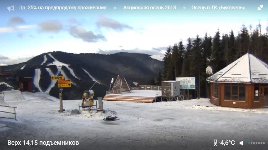 На відомому курорті України випав сніг: з'явились нові фото й відео