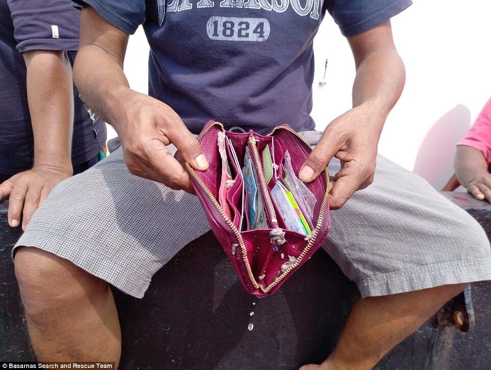Телефони і сумки: з'явилися перші фото і відео з місця аварії Boeing 737 в Індонезії
