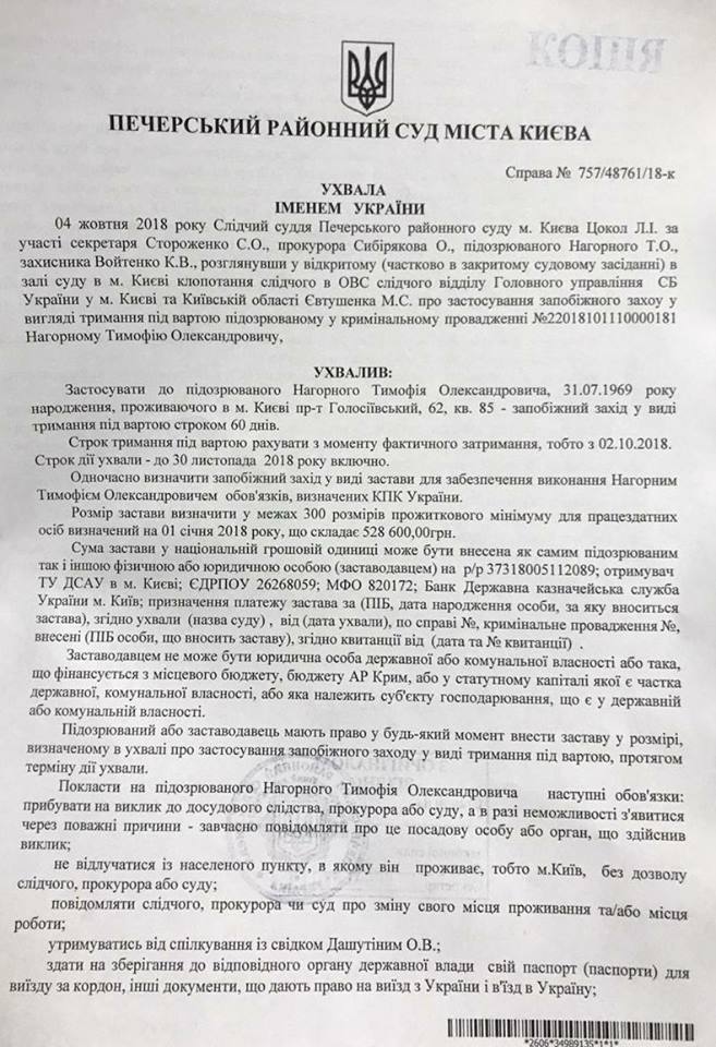 Бывшего мужа известной украинской гимнастки посадили в СИЗО: все подробности