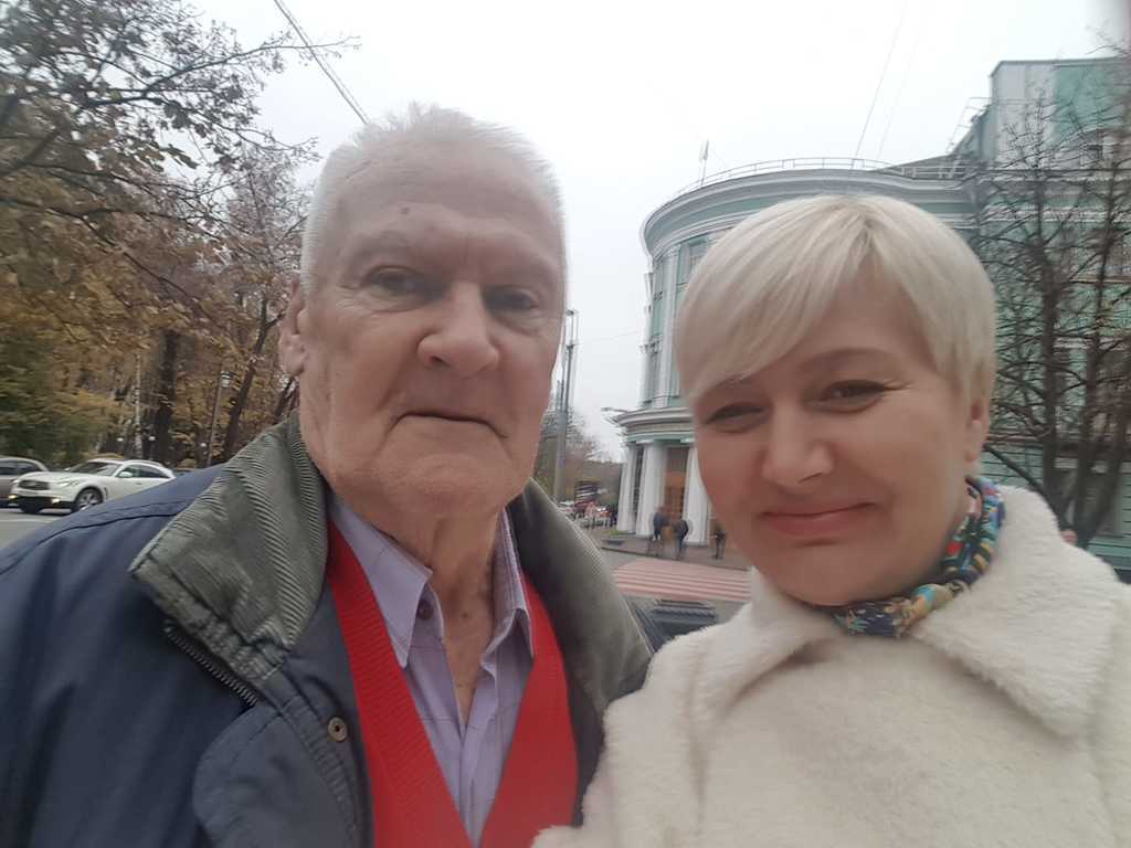 Лариса Ніцой з Миколою Засєєвим-Руденком