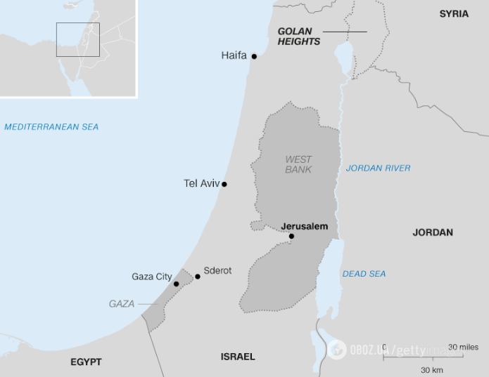 На кордоні Ізраїлю і сектора Гази спалахнули бої: засвітилася ракета Путіна