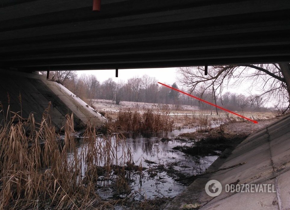 Місце, де злочинець, попередньо, звільнився від тіла