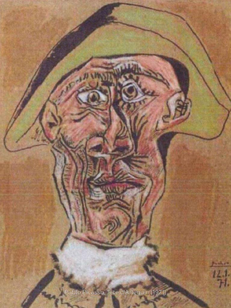 Пабло Пикассо "Голова Арлекина"