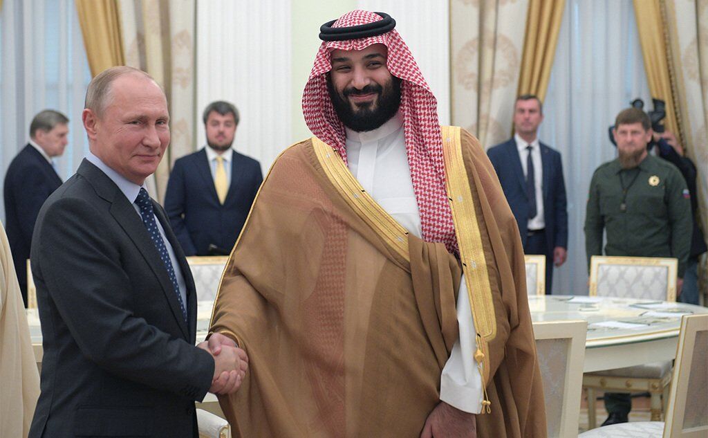 Президент РФ Владимир Путин и Мохаммед бен Салман