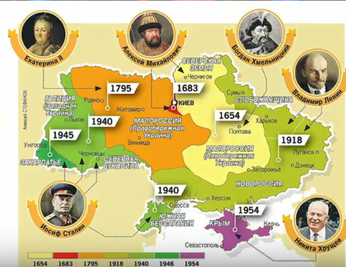 Скандальна псевдоісторична мапа, показана Соловйовим