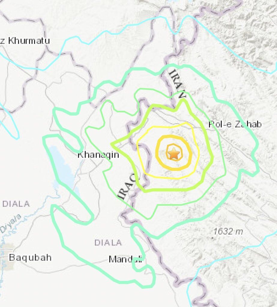 На границе Ирана и Ирака произошло мощное землетрясение: более 500 пострадавших 