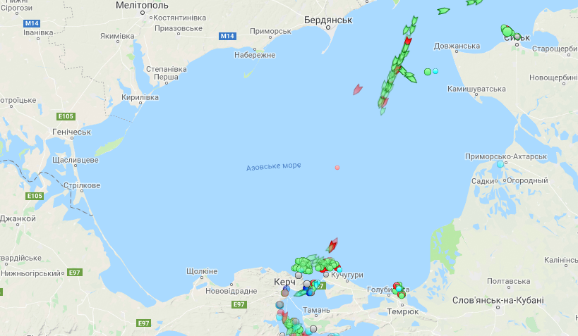 Россия заблокировала украинские порты на Азовском море