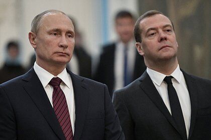 Президент і прем'єр-міністр РФ Володимир Путін і Дмитро Медведєв