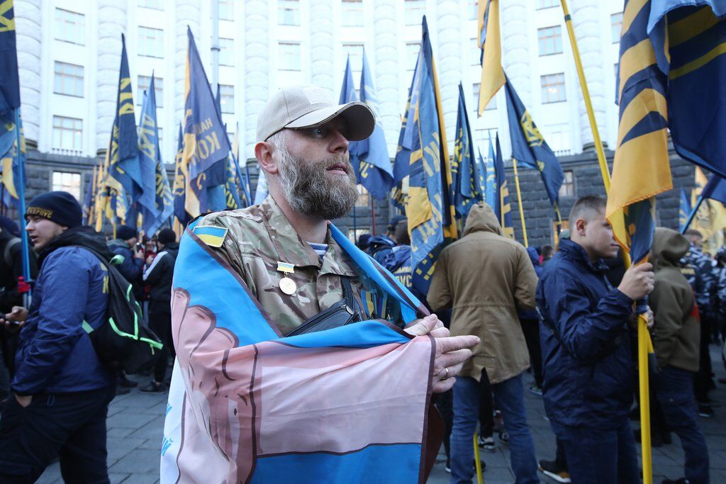 Ветераны вышли под Кабмин требовать создания своего министерства