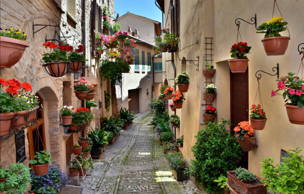 В сети появились красочные фото цветочного города Италии