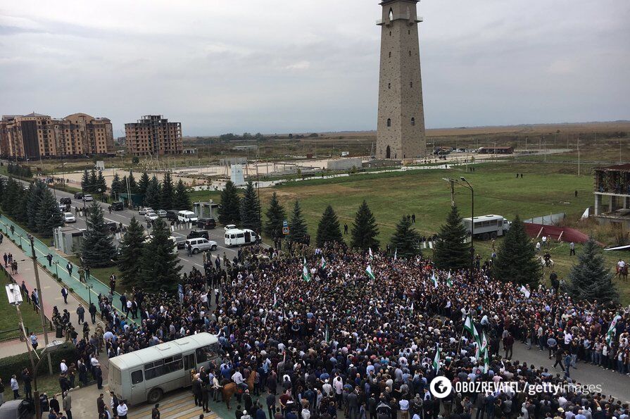 Протесты в Ингушетии