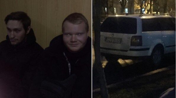 "Група" підтримки Джумаєва в суді. 11 грудня вони теж були разом із ним (їхнє авто)