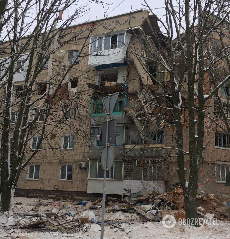 Взрыв в Фастове: обрушилcя жилой дом