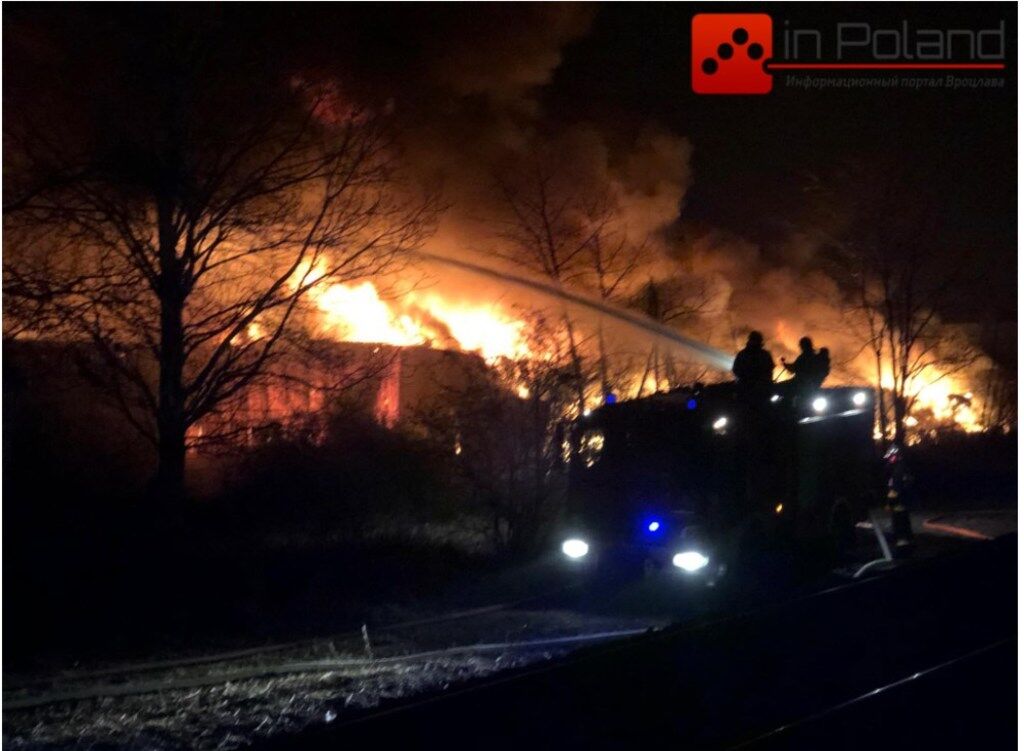 Пожар во Вроцлаве