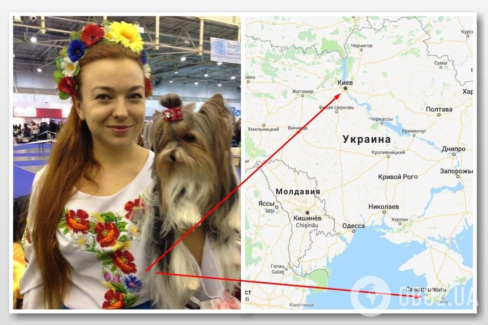 Ольга Калініна, народилася в Севастополі, майже 11 років живе в Києві. Ніякого відношення до проведення "виборів" у Криму не має.