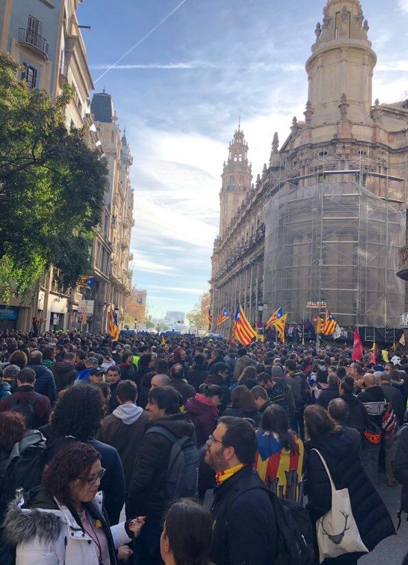 Протесты в Барселоне