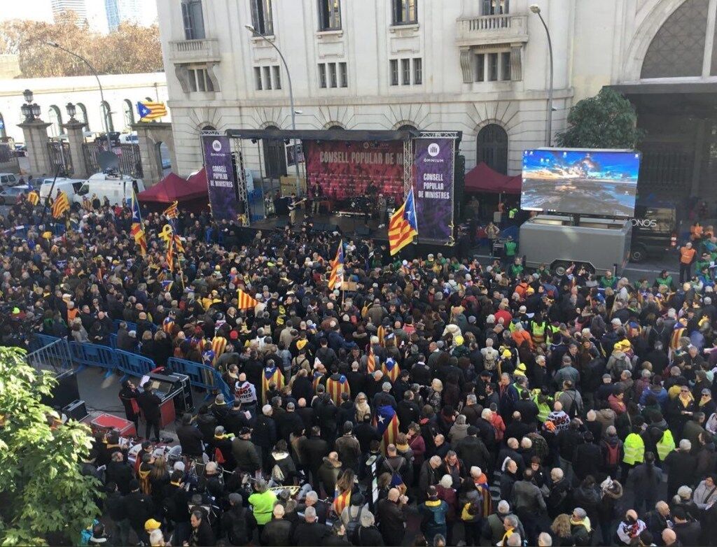 Протесты в Барселоне