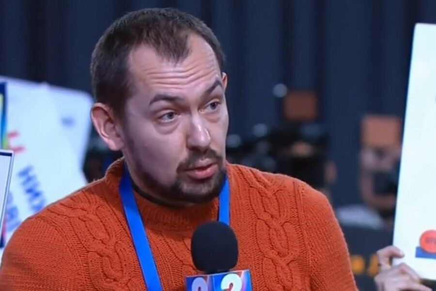 Роман Цимбалюк на пресс-конференции Путина, 2018 год