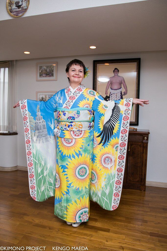 "Українське кімоно": опубліковані неймовірні фото традиційного вбрання японців