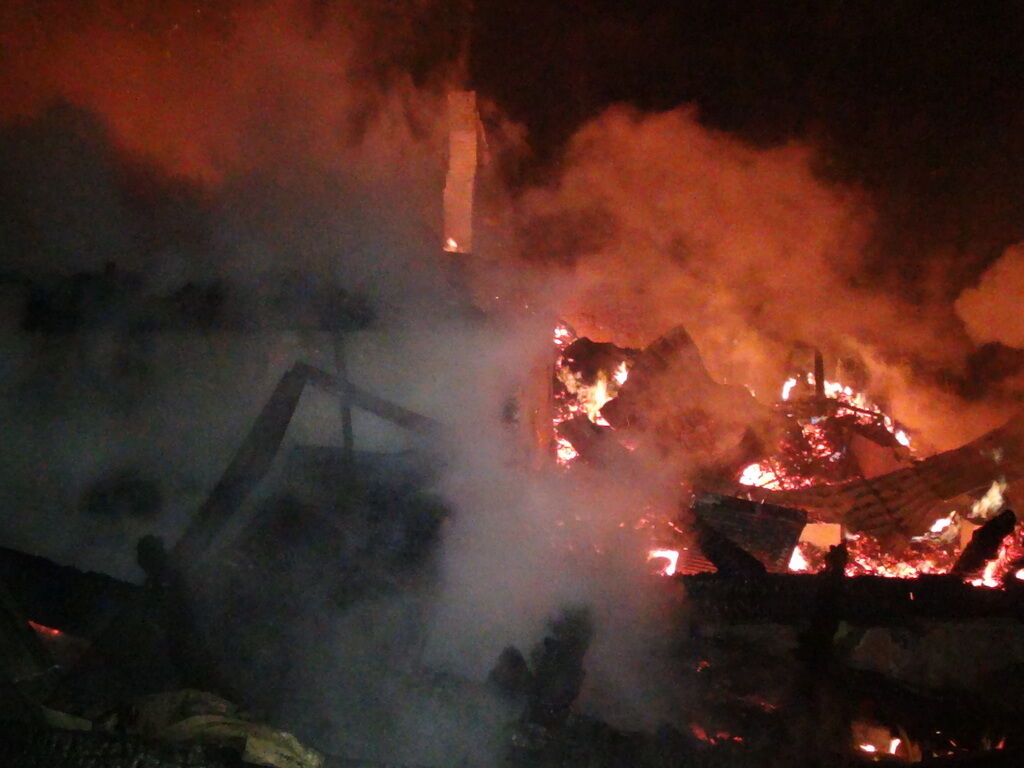 Пожежа в готелі в Карпатах