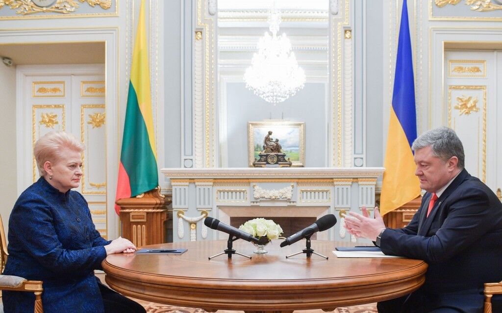 Встреча Порошенко и Грибаускайте