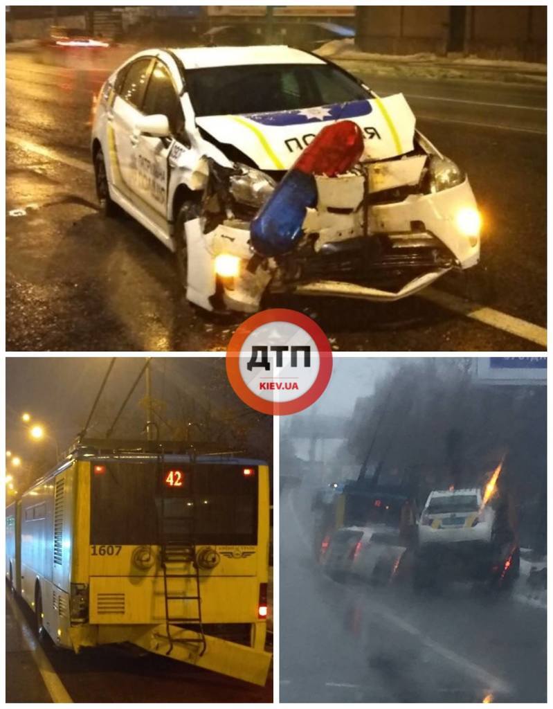 В Киеве произошло сразу три ДТП с патрульными: все подробности