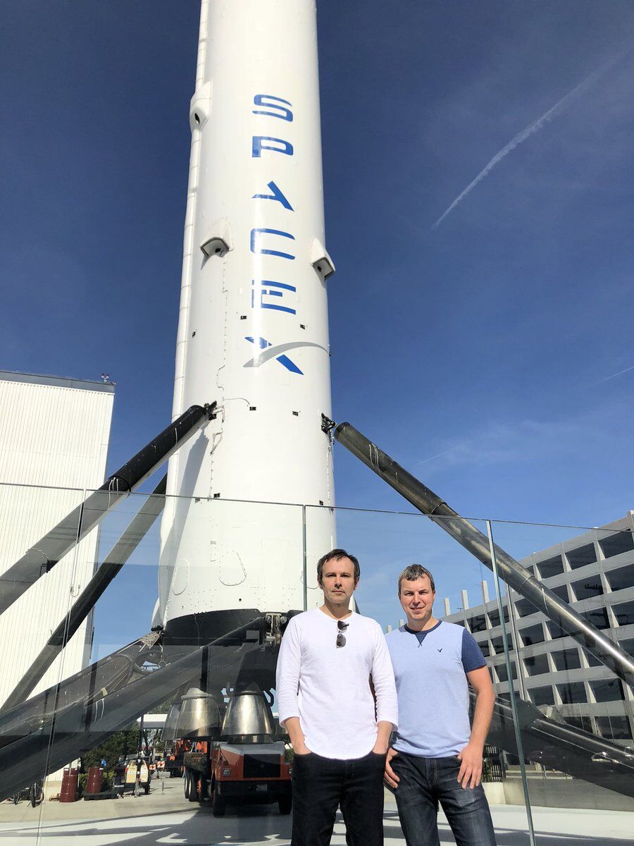 Святослав Вакарчук и Алексей Пахунов на SpaceX