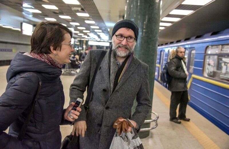 Майкл Прайс в київському метро