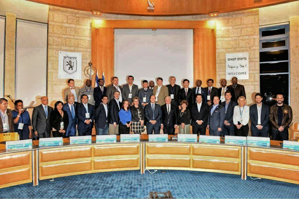 Участники ХХХІІ Международной конференции мэров в Израиле