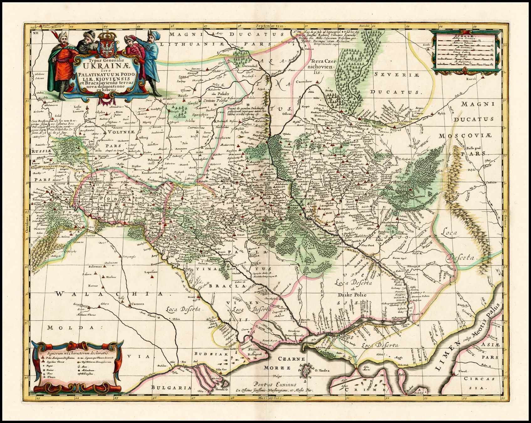 Карта України Гійома де Боплана, 1648 рік