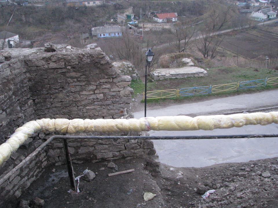 Обвал стены Старой крепости