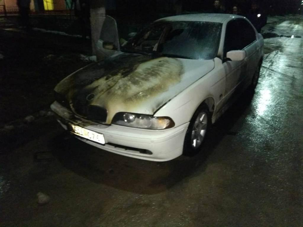 В Запорожской области горело BMW (ФОТО)