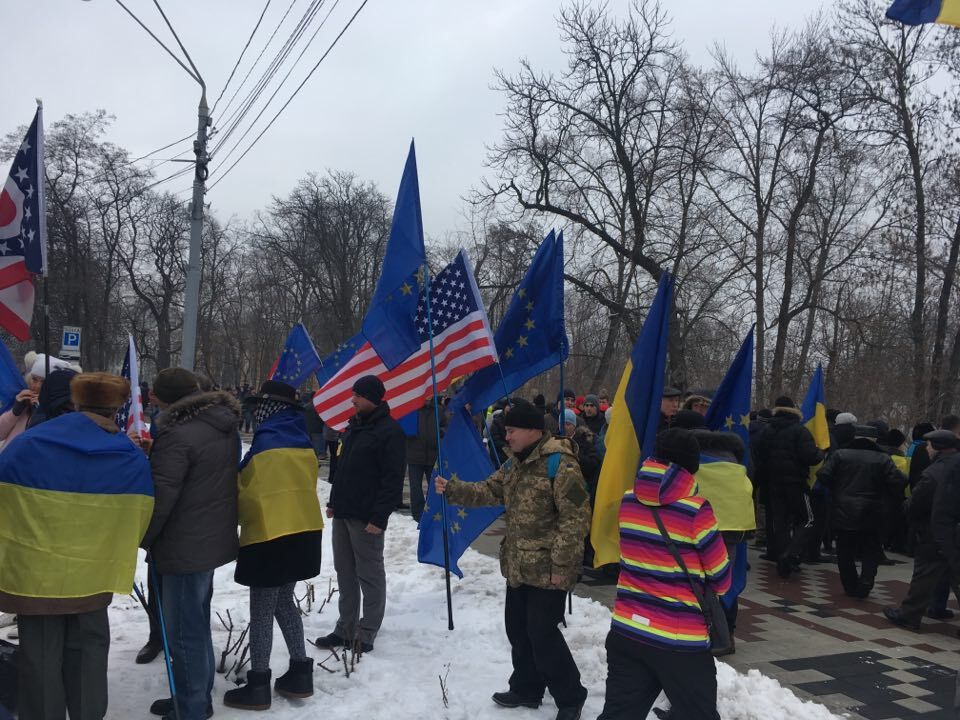 Прихильники Саакашвілі провели марш у Києві: всі подробиці