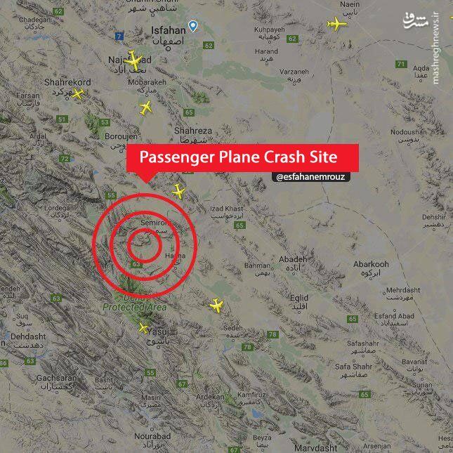Названа причина аварії пасажирського літака в Ірані