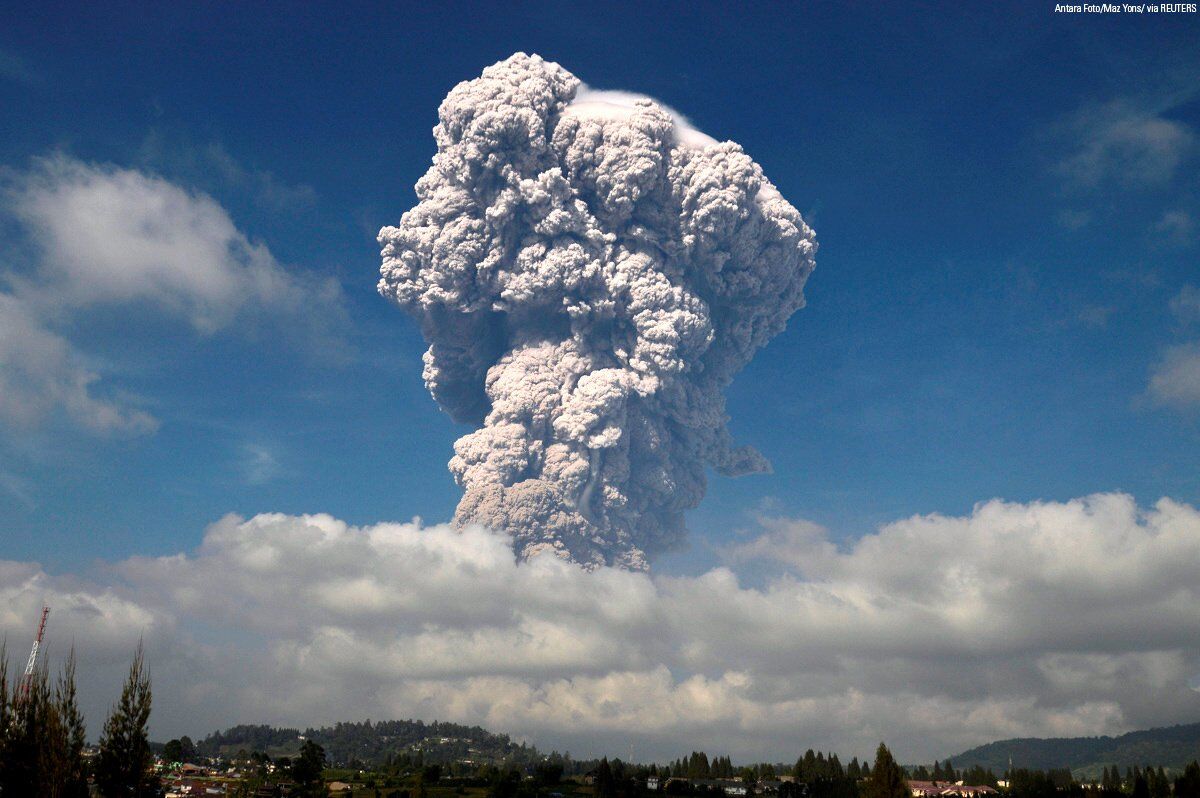 Вулкан на Суматре