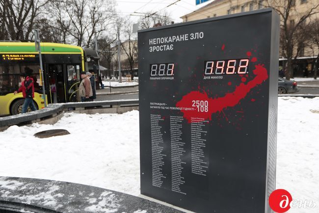 В Україні з'явилося табло, що рахує покараних за злочини проти Майдану