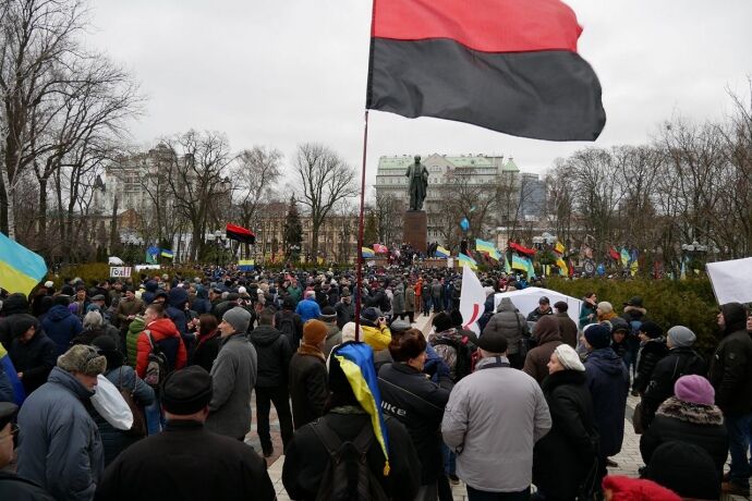 В Киеве прошло вече сторонников Саакашвили: все подробности 