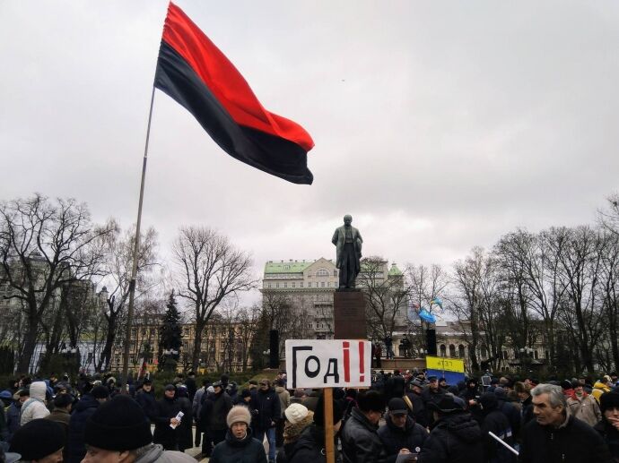 В Киеве прошло вече сторонников Саакашвили: все подробности 