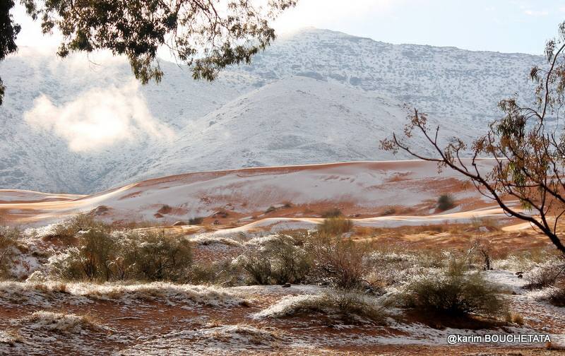  Сахару опять засыпало снегом: удивительные фото и видео