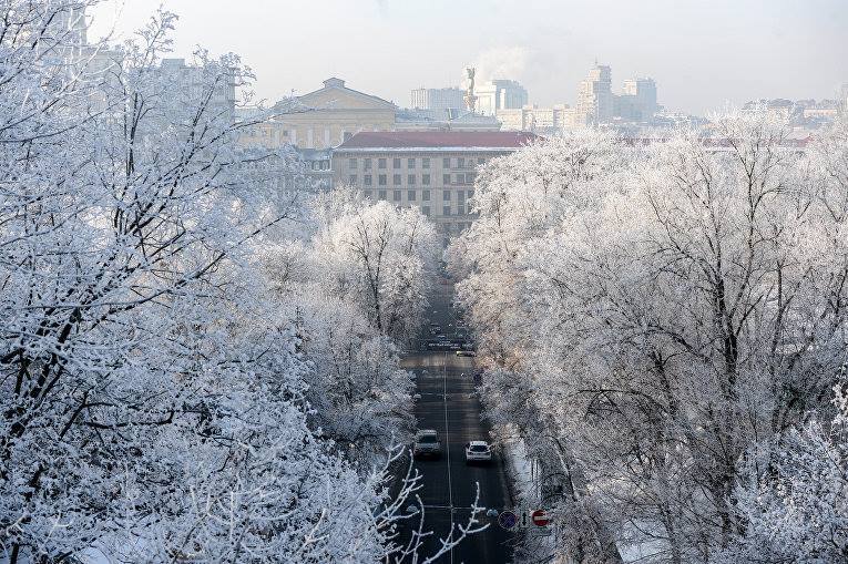 Київ засипало снігом: опубліковані яскраві фото та відео