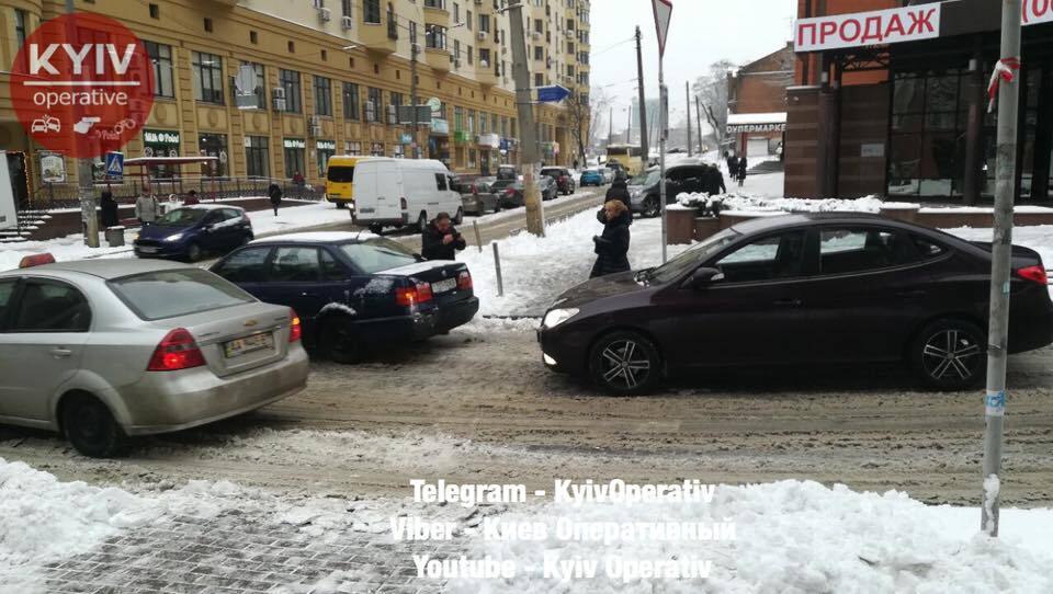 Киев засыпало снегом: опубликованы яркие фото и видео