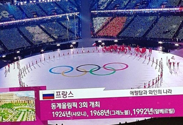 Зимові Олімпійські ігри-2018: з прапором Росії стався конфуз під час церемонії відкриття - фотофакт