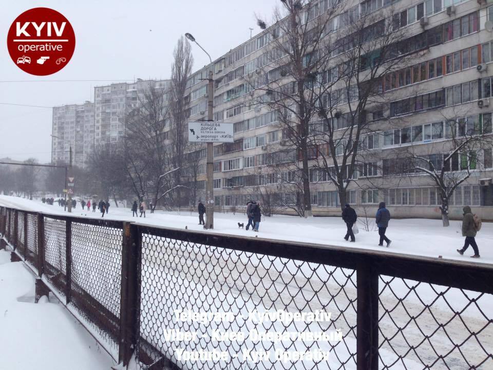 Сніговий колапс у Києві: транспорт зупинився, на в'їзді - сотні фур