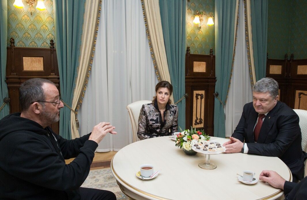 Жан Рено зізнався Порошенку, чим його вразила Україна