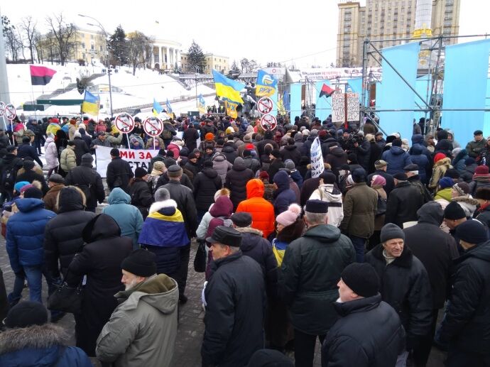 Прихильники Саакашвілі влаштували в Києві новий марш за імпічмент: з'явилися фото