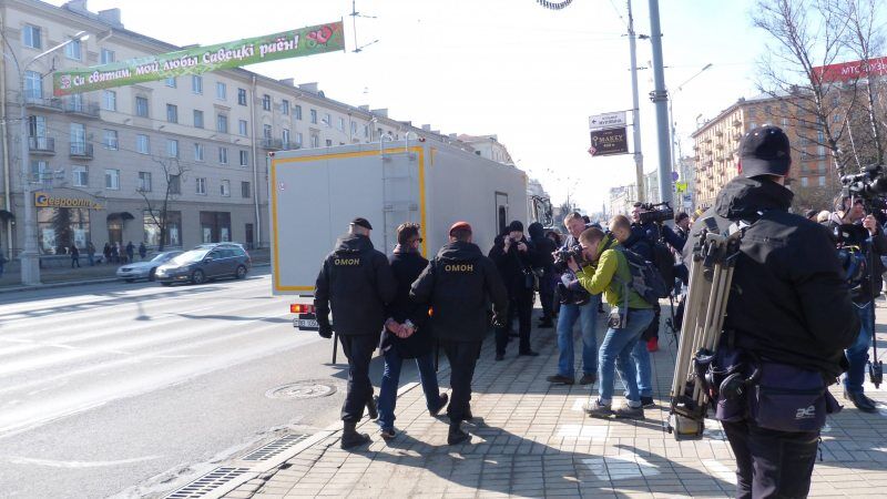 День воли в Беларуси: в центре Минска прошли массовые задержания 