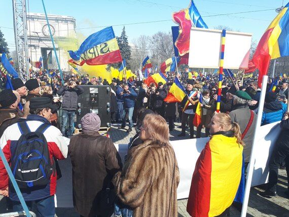 Митинг в Молдове