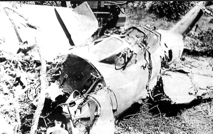 Фото из места катастрофы МиГ-15 в 1968 году