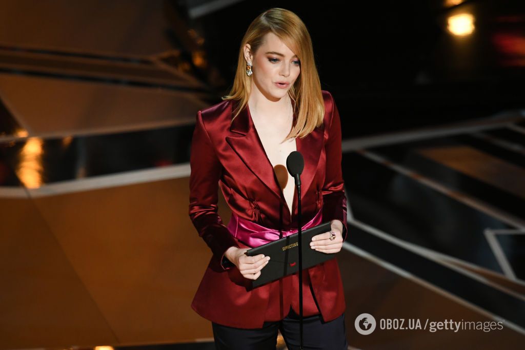 Емма Стоун без нижньої білизни виступила на церемонії "Оскара"