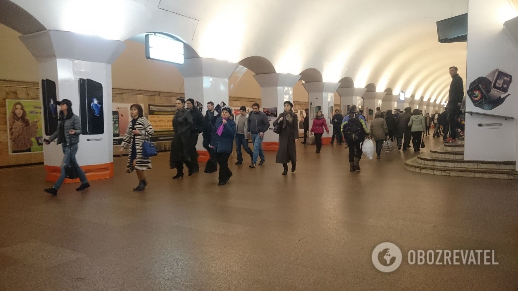Станция метро "Майдан незалежности", апрель 2018 года